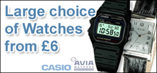 Large choice of watches from only £6